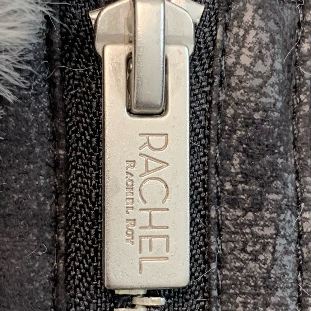 Rachel Roy Suede/Faux Fur Coat - Picture 5 of 5